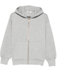 Twinset - Hooded Zip-Up Top - Lyst