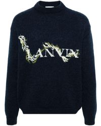 Lanvin - Trui Met Logo-jacquard - Lyst