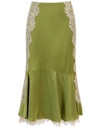 Cinq À Sept - Esme Lace-Trim Midi Skirt - Lyst