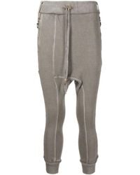 Boris Bidjan Saberi - Cropped Drop-Crotch Track Pants - Lyst