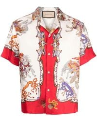 Gucci - Patterned Vacation Shirt - Lyst