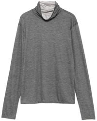 Purotatto - Striped Turtleneck Top - Lyst