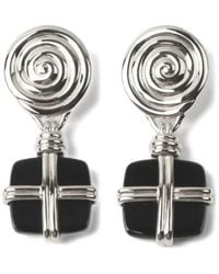 Rejina Pyo - Squiggle Onyx Earrings - Lyst