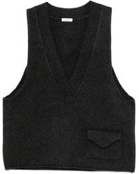 LAMRONS - V-Neck Flap-Pocket Vest - Lyst