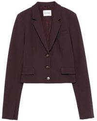 ANDAMANE - Zefira Single-Breasted Cropped Blazer - Lyst