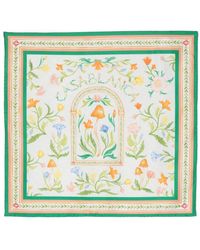 Casablancabrand - Floral-print Silk Scarf - Lyst