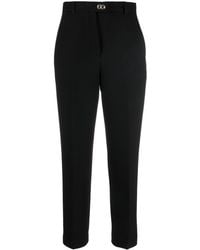 Ferragamo - Cropped Tapered Trousers - Lyst