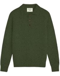 MC2 Saint Barth - Military Alfie Wool Blend Donegal Knit Polo - Lyst