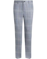 Etro - Tailored Checked Trousers - Lyst