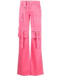 Blumarine - Vaqueros acampanados con parche del logo - Lyst