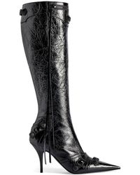 Balenciaga - Cagole 90mm Leather Boots - Lyst