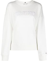 Tommy Hilfiger - Embroidered-logo Detail Sweatshirt - Lyst