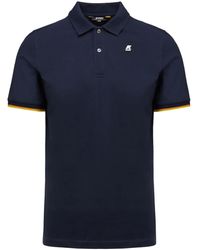 K-Way - Polo Con Bordi A Contrasto - Lyst