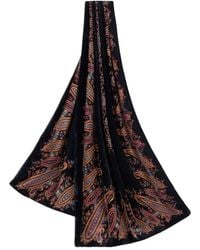 Etro - Fringed Paisley-Print Scarf - Lyst