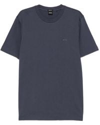 BOSS - T-Shirt À Logo Brodé - Lyst
