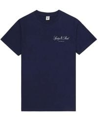 Sporty & Rich - Logo-Lettering T-Shirt - Lyst