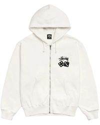 Stussy - Dice-Print Zip Hoodie - Lyst