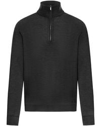 Zanone - Half Zip Turtleneck Sweater - Lyst