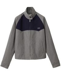 Miu Miu - Gingham Check Blouson Jacket - Lyst