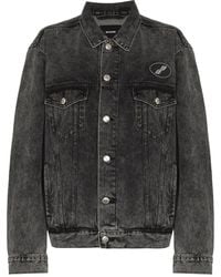 we11done - Giacca Denim Con Applicazione - Lyst