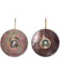 Lizzie Fortunato - Boucles D'Oreilles Taj Ii En Nacre Et Améthyste - Lyst