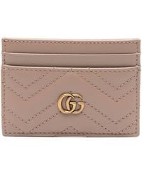 Gucci - gg Marmont Leather Card Holder - Lyst