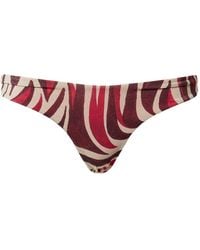 Twinset - Brazilian Bikini Briefs With Lurex And Print - Lyst