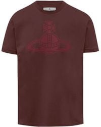 Vivienne Westwood - Orb-Print Cotton T-Shirt - Lyst