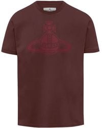 Vivienne Westwood - Orb-Print Cotton T-Shirt - Lyst