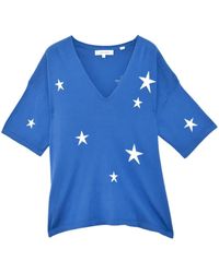 Chinti & Parker - T-Shirt mit Intarsien-Sternen - Lyst