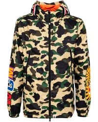 A Bathing Ape - 1St Camo Shark Hoodie Jacket - Lyst