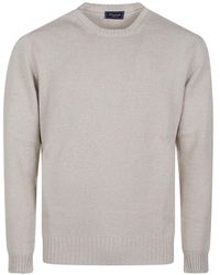 Drumohr - Gestrickter Pullover Mit Rundem Ausschnitt - Lyst