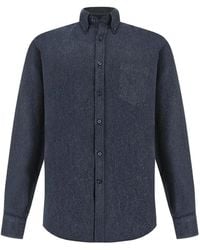 Paul & Shark - Cotton Flannel Shirt - Lyst