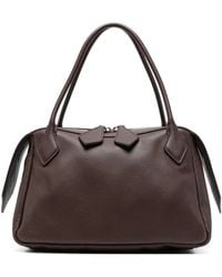 MINOBOSSI - Medium Grained Leather Tote Bag - Lyst