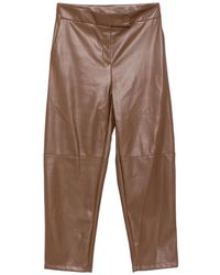 Imperial - Button-Fastening Crop Trousers - Lyst