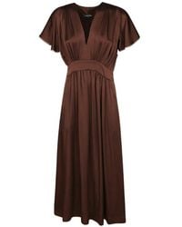 Fabiana Filippi - Gathered-Waist Midi Dress - Lyst