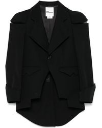 Noir Kei Ninomiya - Cut-Out Detailed Jacket - Lyst