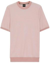 BOSS - Short-Sleeve Crew-Neck Sweater - Lyst