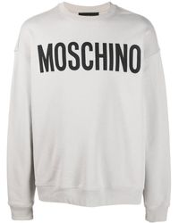 Moschino - Logo-print Crew Neck Jumper - Lyst