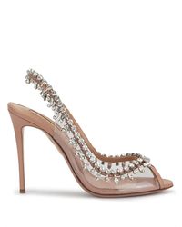 Aquazzura - Temptation Crystal 105 Sandal - Lyst