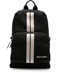 Palm Angels - Logo-embroidered Striped Backpack - Lyst