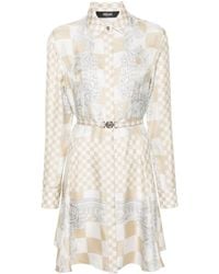 Versace - Maxi-jurk Met Barokprint - Lyst