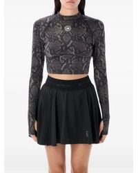 adidas By Stella McCartney - Training Longsleeve Crop Top - Lyst