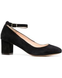 Tila March Holly Block Heel Court Shoes - Black