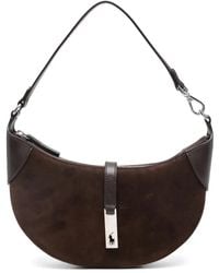 Polo Ralph Lauren - Mini Polo Id Suede Shoulder Bag - Lyst