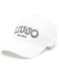 Liu Jo - Rhinestone-Embellished Chain-Detail Baseball Cap - Lyst