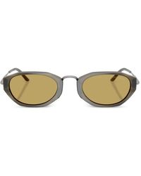 Giorgio Armani - Oval-Frame Sunglasses - Lyst