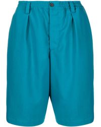 Marni - Elasticated-waist Wool Shorts - Lyst