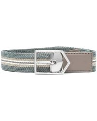 Canali - Cintura Con Dettaglio A Righe - Lyst