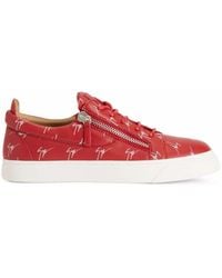 Giuseppe Zanotti - Frankie Signature Low-Top Sneakers Met Dubbele Rits - Lyst